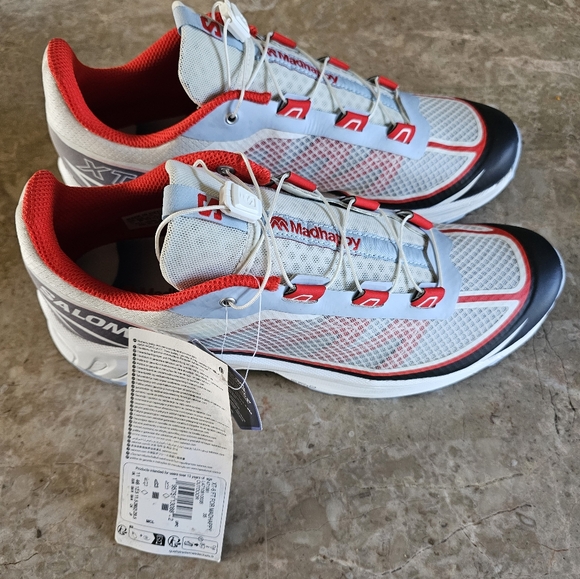 Madhappy X Salomon XT-6 FT cloud white/red trail running shoes men's size 11.5 l - Picture 1 of 14